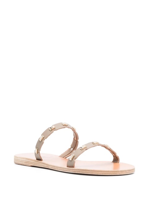 Ancient Greek Sandals Kara leather slides - Neutrals - zdjęcie produktu nr 2