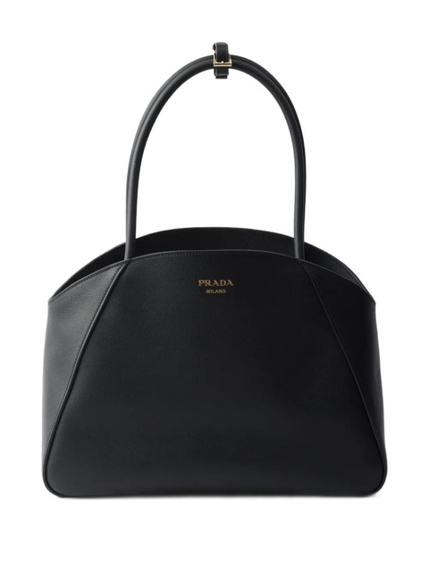 Prada large leather tote bag - Black - zdjęcie produktu nr 1
