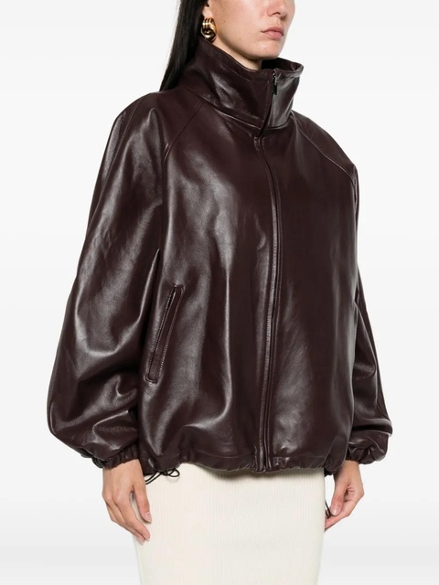Magda Butrym leather zip-up jacket - Purple - zdjęcie produktu nr 2