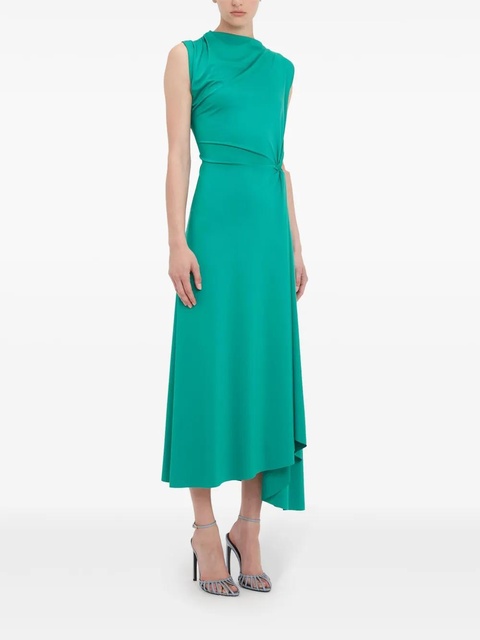 Victoria Beckham draped asymmetric midi dress - Green - zdjęcie produktu nr 2