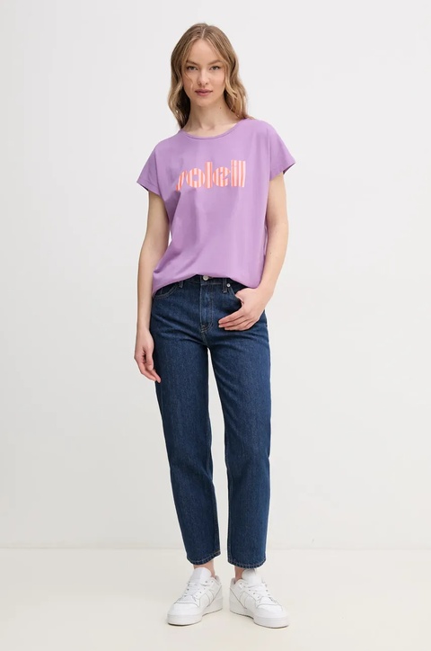 La Petite Française t-shirt bawełniany TYFANY damski kolor fioletowy TYFANY - zdjęcie produktu nr 2