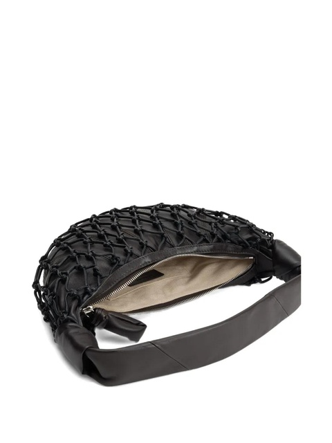 LEMAIRE Fortune Croissant knotted-details shoulder bag - Brown - zdjęcie produktu nr 2