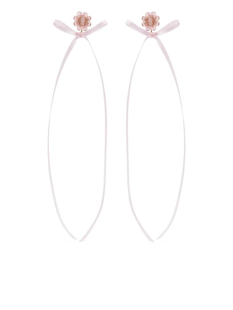 Simone Rocha bow ribbon stud earrings - Gold - zdjęcie produktu nr 1