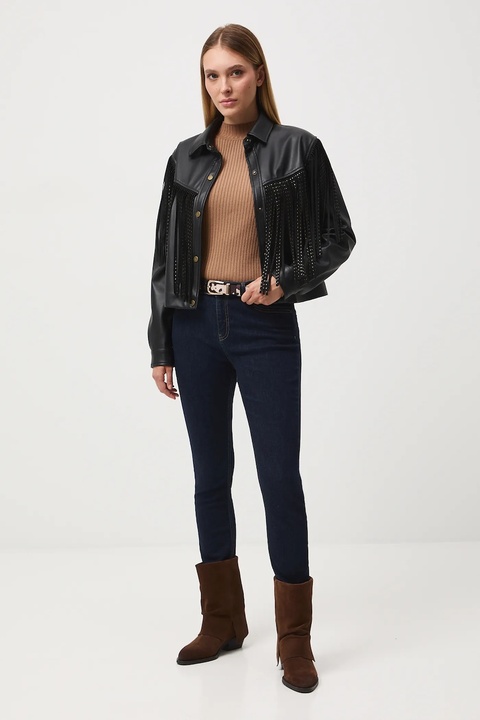 Medicine jeansy damskie kolor granatowy - zdjęcie produktu nr 2