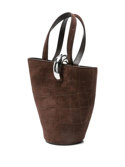 Jacquemus crocodile-effect ring-detail tote bag - Brown - zdjęcie produktu nr 2