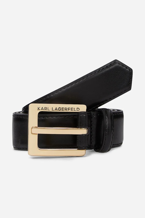 Karl Lagerfeld pasek skórzany damski kolor czarny A1W33147 - zdjęcie produktu nr 1