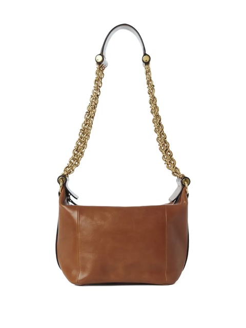 Chloé chain-trimmed leather bag - Brown - zdjęcie produktu nr 2