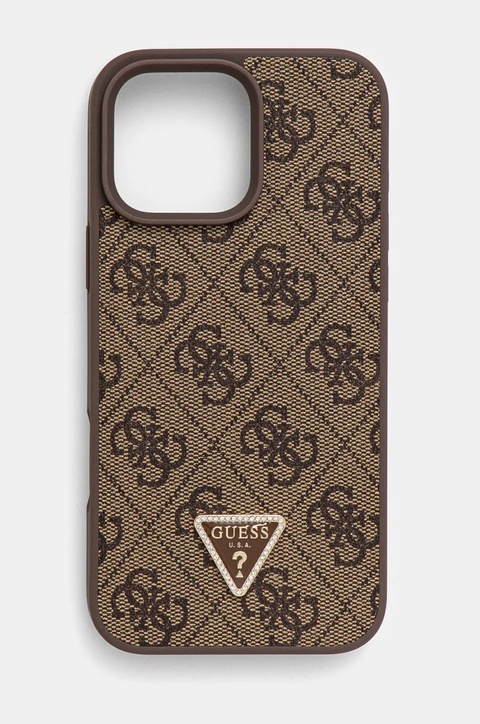 Guess etui na telefon iPhone 16 Pro Max 6.9 kolor brązowy GUHCP16XP4TDPW - zdjęcie produktu nr 2
