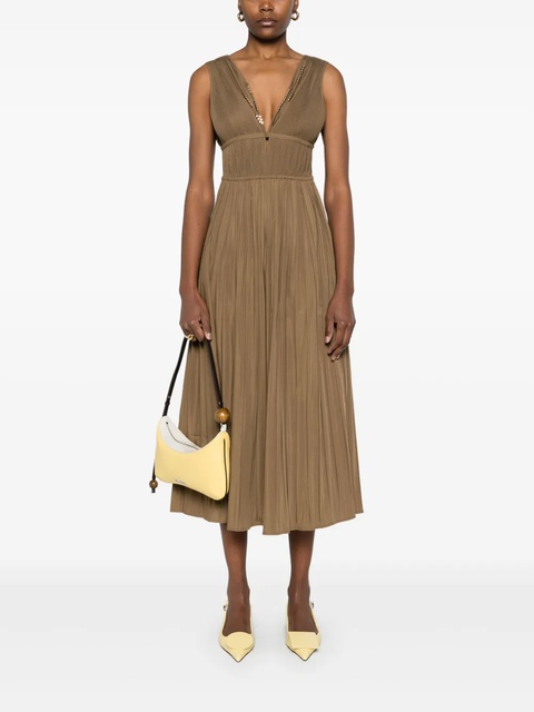 Maje plissé midi dress - Brown - zdjęcie produktu nr 2