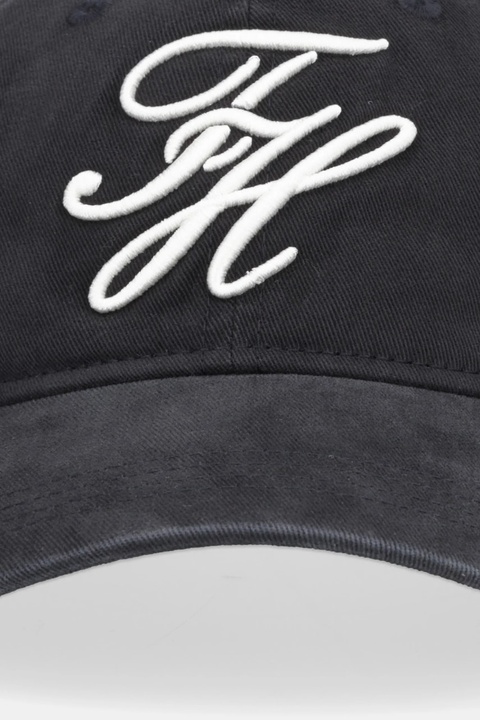 Tommy Hilfiger czapka z daszkiem bawełniana kolor czarny AW0AW17987 - zdjęcie produktu nr 2