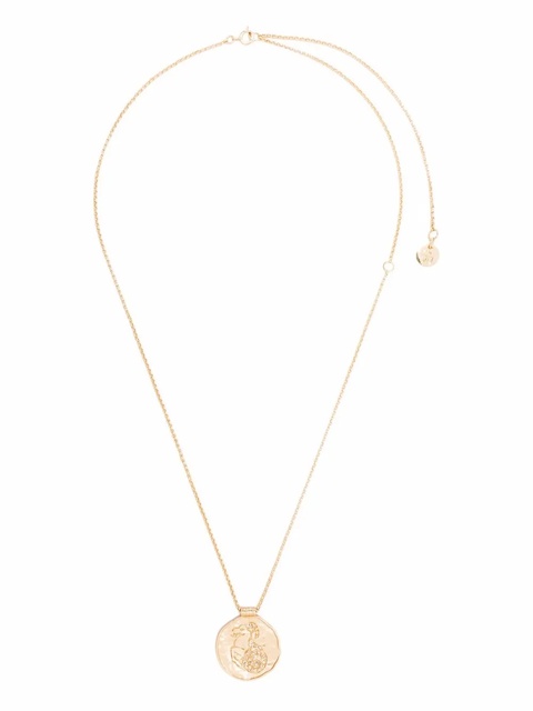 Maje Zodiac medal necklace - Gold - zdjęcie produktu nr 2
