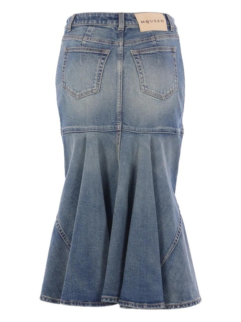 Alexander McQueen Kickback skirt - Blue - zdjęcie produktu nr 2