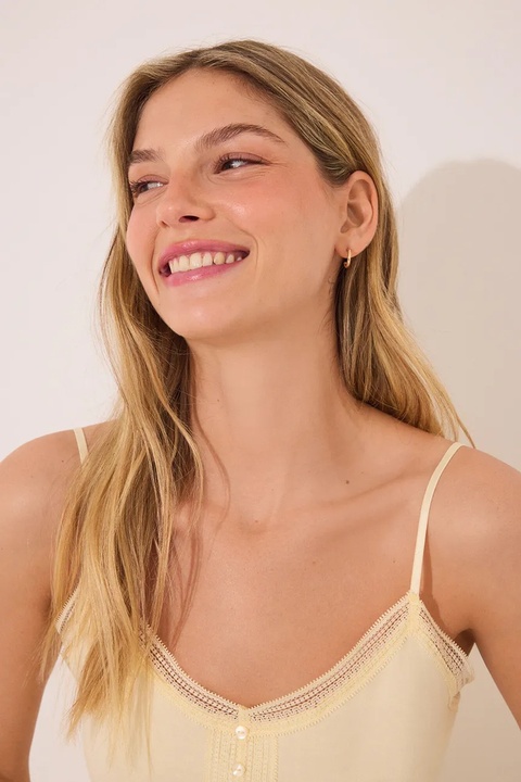 women'secret piżama bawełniana damska kolor żółty bawełniana 3599208 - zdjęcie produktu nr 2