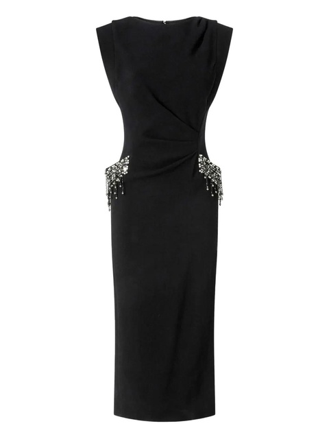 PINKO crystal-embellished midi dress - Black - zdjęcie produktu nr 2