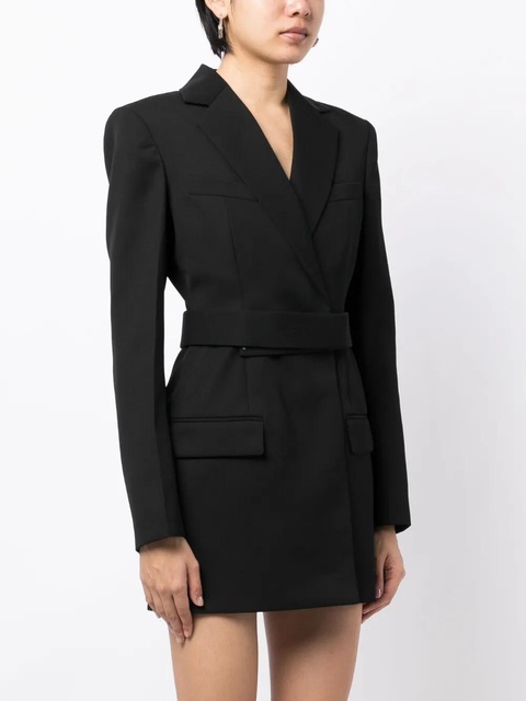 Alexander Wang logo-embroidered belted blazer dress - Black - zdjęcie produktu nr 1