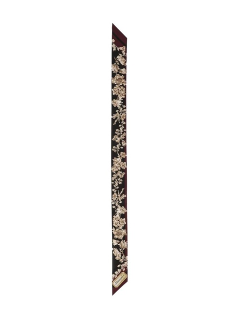 Dolce & Gabbana floral-print silk scarf - Brown - zdjęcie produktu nr 1
