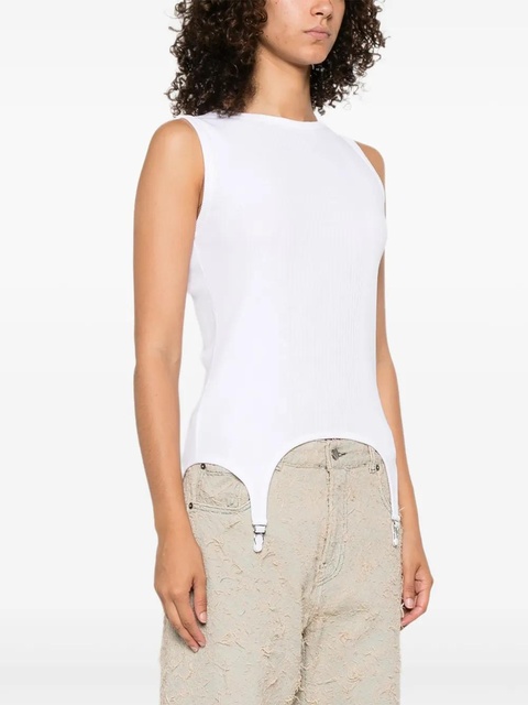 Jean Paul Gaultier appliqué-detail cotton top - White - zdjęcie produktu nr 2
