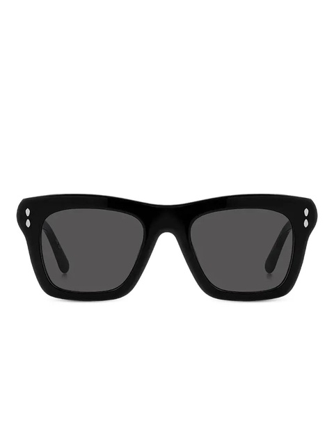 Isabel Marant Eyewear logo-engraved sunglasses - Black - zdjęcie produktu nr 1