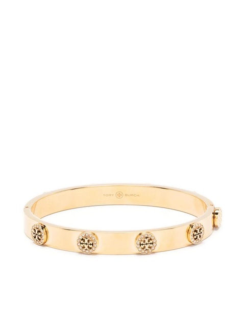Tory Burch Miller stud pavé hinge bracelet - Gold - zdjęcie produktu nr 1