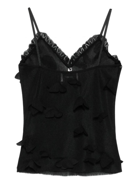 Coperni butterflies-appliqué top - Black - zdjęcie produktu nr 2