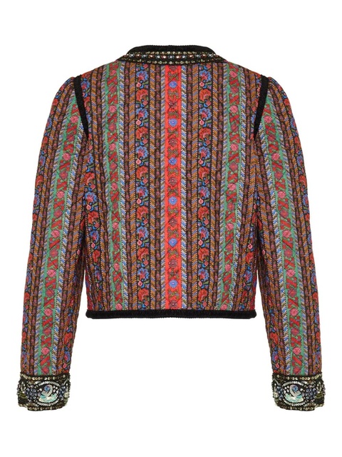 Valentino Garavani sequin-embellished floral jacket - Red - zdjęcie produktu nr 2