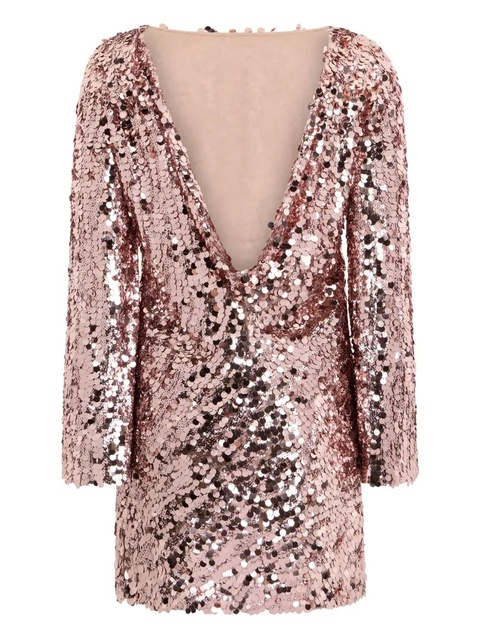Valentino Garavani sequin-embellished mini dress - Pink - zdjęcie produktu nr 2