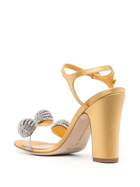 Manolo Blahnik Ostria 90mm star-embellished sandals - Yellow - zdjęcie produktu nr 2