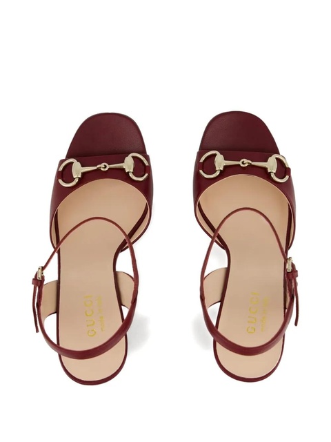 Gucci 95mm Horsebit sandals - Red - zdjęcie produktu nr 2