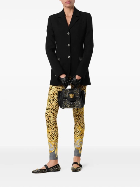 Versace baroque-print leggings - Yellow - zdjęcie produktu nr 2
