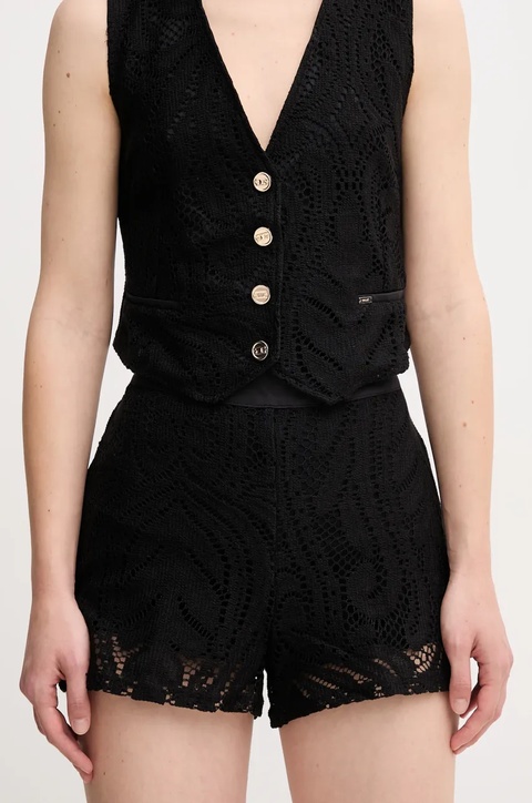 Gaudi szorty damskie kolor czarny wzorzyste high waist 511FD25002 - zdjęcie produktu nr 1