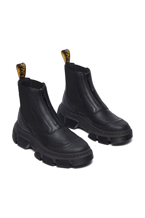 Dr. Martens sztyblety skórzane DMXL Zip Chelsea damskie kolor czarny na platformie DM41070001 - zdjęcie produktu nr 2