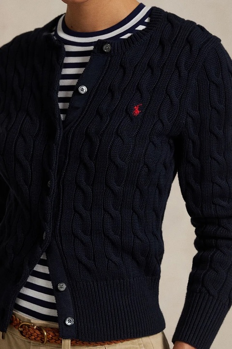 Polo Ralph Lauren kardigan bawełniany kolor granatowy 211891643 - zdjęcie produktu nr 2