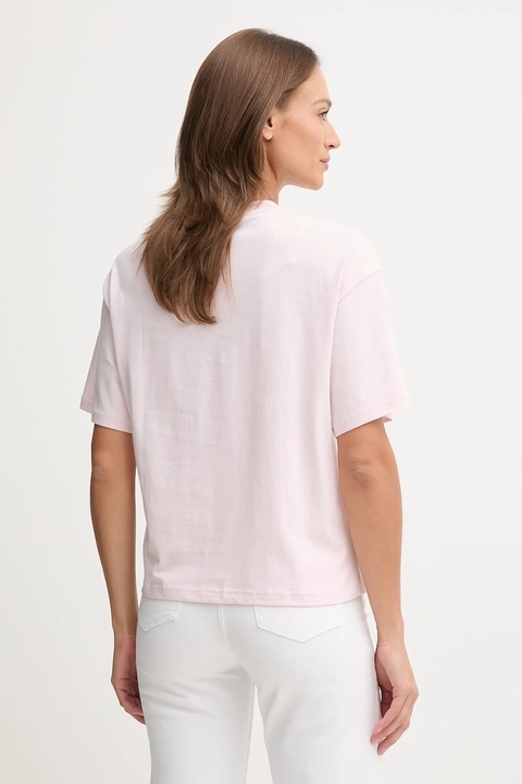 United Colors of Benetton t-shirt bawełniany damski kolor różowy 3MI5D10AY - zdjęcie produktu nr 2