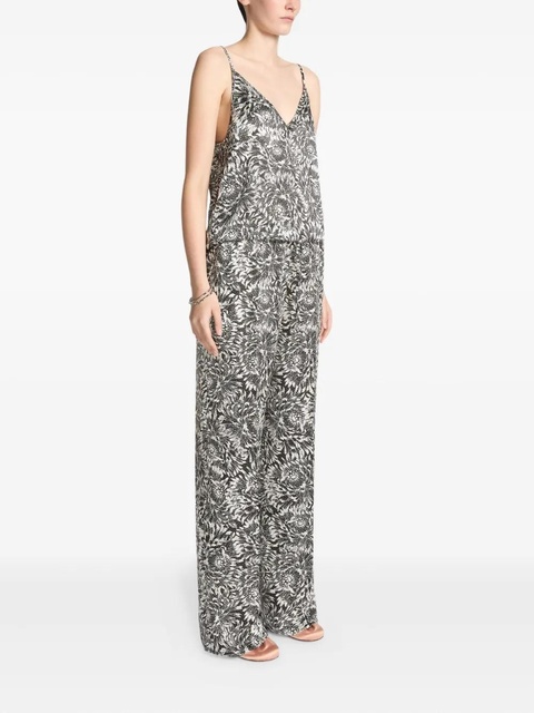 DRIES VAN NOTEN floral-pattern trousers - White - zdjęcie produktu nr 2