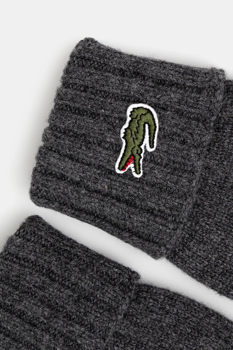 Lacoste rękawiczki wełniane kolor szary RV0452 - zdjęcie produktu nr 2