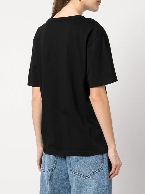 Alexander Wang rubberised logo cotton T-shirt - Black - zdjęcie produktu nr 2