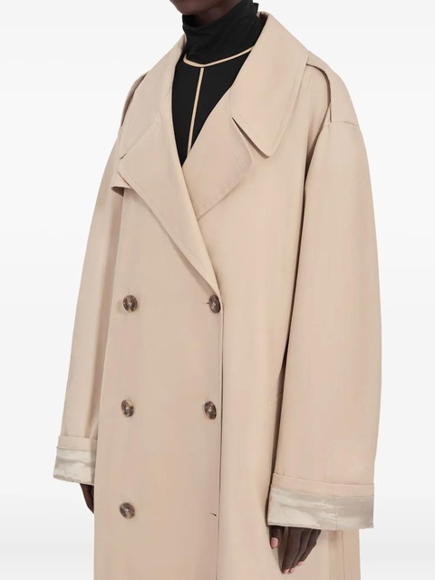 MM6 Maison Margiela double-breasted belted trench coat - Neutrals - zdjęcie produktu nr 2