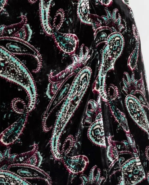 ISABEL MARANT - Drapowana spódnica ze wzorem paisley Breenea - zdjęcie produktu nr 2