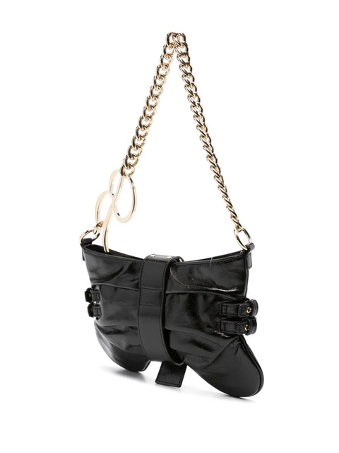 Blumarine medium Butterfly leather shoulder bag - Black - zdjęcie produktu nr 2