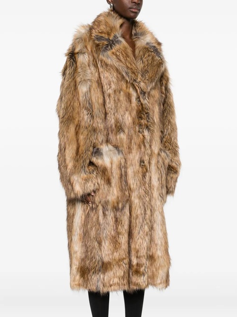 The Frankie Shop Rella faux fur coat - Brown - zdjęcie produktu nr 2