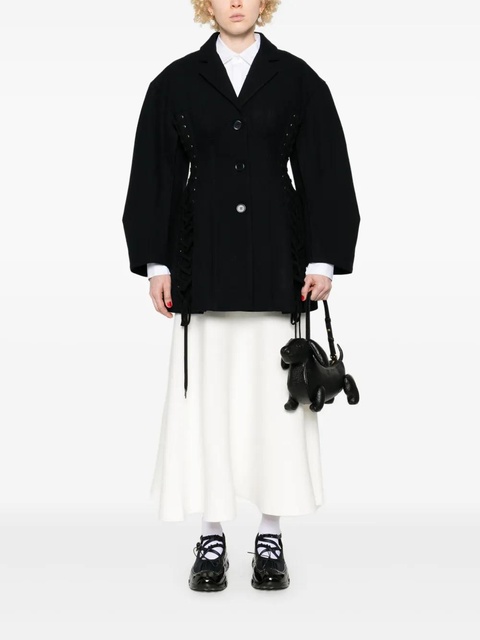 Simone Rocha criss-cross straps jacket - Blue - zdjęcie produktu nr 2