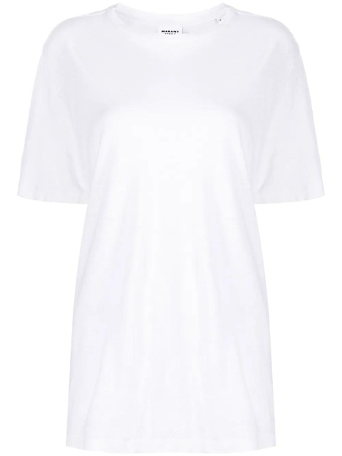 MARANT ÉTOILE Zewel linen T-shirt - White - zdjęcie produktu nr 1