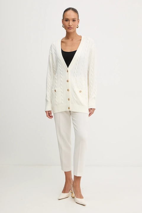 Guess kardigan z dodatkiem wełny ELSA damski kolor beżowy lekki W5BR37 Z1192 - zdjęcie produktu nr 2