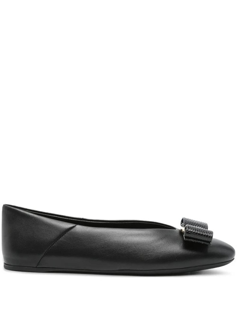 Ferragamo leather ballet flats - Black - zdjęcie produktu nr 1