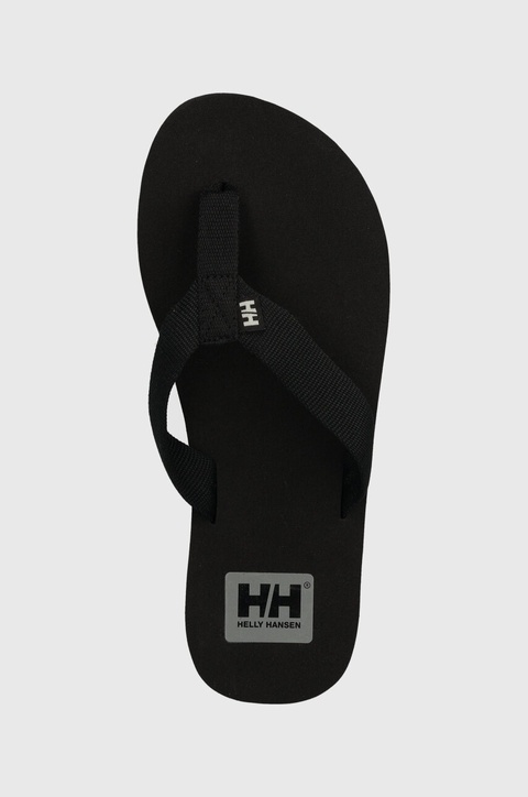 Helly Hansen japonki LOGO SANDAL 2 damskie kolor czarny na płaskim obcasie 11957 - zdjęcie produktu nr 1