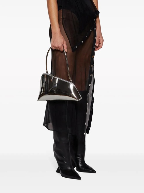 The Attico Sunrise faux-leather shoulder bag - Silver - zdjęcie produktu nr 1
