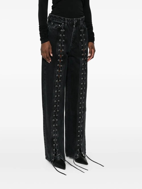 ROTATE BIRGER CHRISTENSEN laced jeans - Black - zdjęcie produktu nr 2