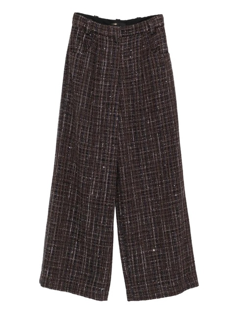 Maje plaid flared trousers - Brown - zdjęcie produktu nr 1