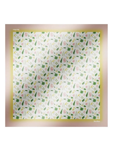 Max Mara floral-print silk scarf - White - zdjęcie produktu nr 1