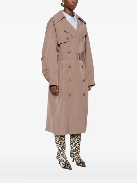The Frankie Shop double-breasted belted trench coat - Brown - zdjęcie produktu nr 2
